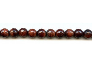 Red Tiger Eye 10mm Faceted Round