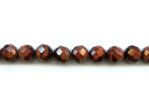 Red Tiger Eye 12mm Faceted Round