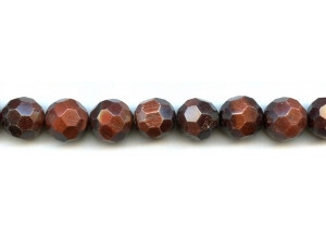 Red Tiger Eye 14mm Faceted Round