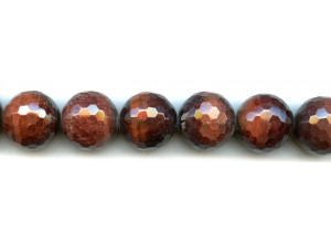 Red Tiger Eye 18mm Faceted Round