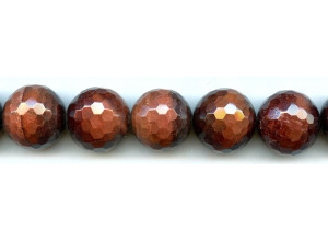 Red Tiger Eye 20mm Faceted Round