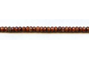 Red Tiger Eye 6mm Faceted Rondell