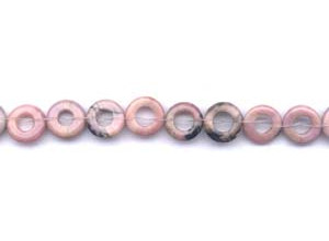 Rhodonite 12mm Donut