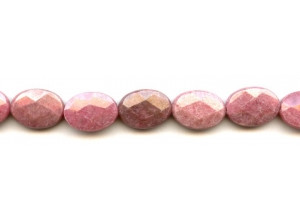 Rhodonite 13x18 Faceted Flat Oval