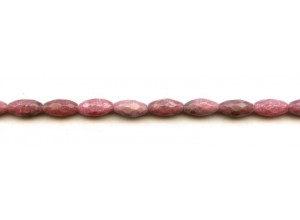 Rhodonite 6x12 Faceted Oval Rice