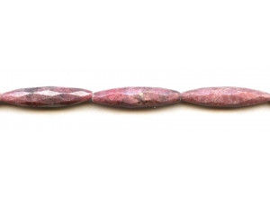 Rhodonite 8x35 Faceted Oval Rice