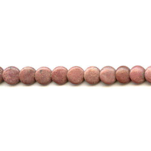 194-1065 Rhodonite <br>12mm Lentil