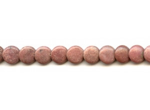 Rhodonite 12mm Lentil