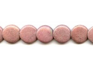 Rhodonite 20mm Lentil