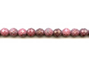 Rhodonite 10mm Faceted Round