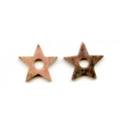 Rhodonite 30mm Star Pendant