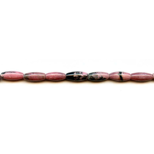 194-1188 Rhodonite <br>6x15 Rice