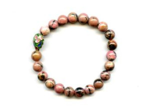 Rhodonite 8mm Round Bracelet