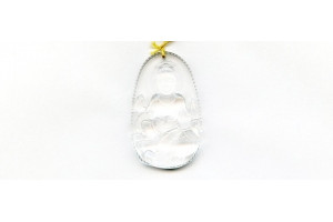 Rock Crystal 35x22 Carved Pendant