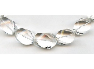 Rock Crystal 9-16x Faceted Swirl