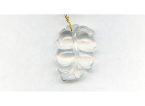 Milky Quartz 40x28 Carved Pendant