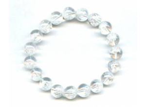 Ice Crystal 10mm Round Bracelet