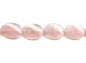 Rose Quartz 18x25 Twisted Flat Oval