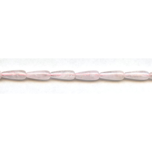 198-0532 Rose Quartz <br>6x16 Teardrop