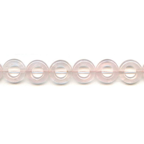 198-1360 Rose Quartz <br>16mm Donut