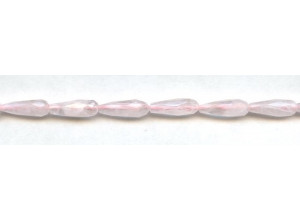 Rose Quartz 6x16 Faceted Teardrop