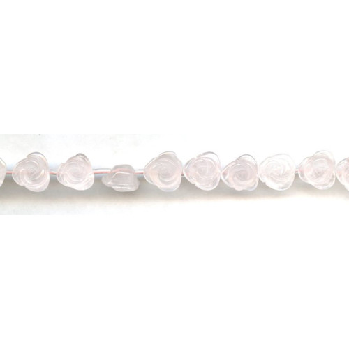 198-1372 Rose Quartz <br>10mm Flower