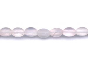 Matte Rose Quartz 10x14 Tri-Oval