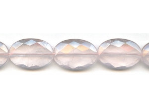 Rose Quartz 20x30 Faceted Flat Oval