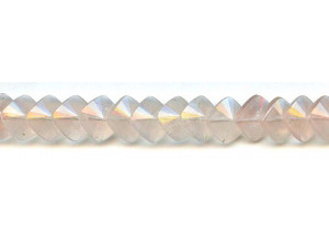 Rose Quartz 12x12 Faceted Square Lentil