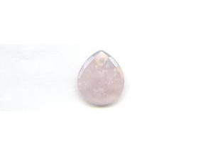 Rose Quartz 22x25 Faceted Flat Pear Pendant