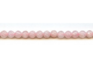 Rose Quartz 8mm S-Corrugated Ball