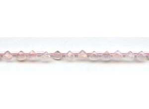 Rose Quartz 6mm Flat Pear Briolette