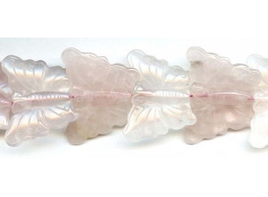 Rose Quartz 35x28 Butterfly