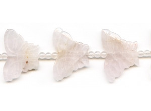 Rose Quartz 35mm Butterfly