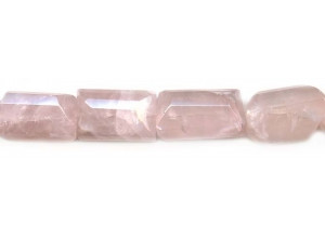 Rose Quartz 14-15x Faceted Tube