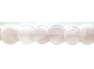 Rose Quartz 20mm Lentil