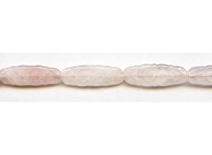 Rose Quartz 10x30 Carved Rectangle