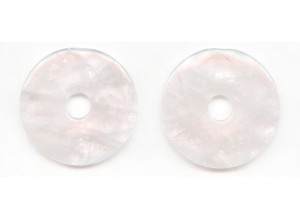 Rose Quartz 40mm Dount Pie