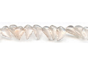 Rose Quartz 15-18x Carved Leaf