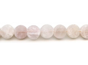 Matte Rose Quartz 15mm Dime