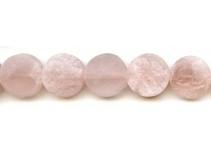 Matte Rose Quartz 20mm Dime