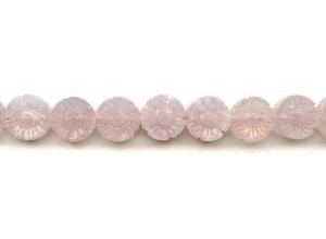 Rose Quartz 15mm Flower Coin