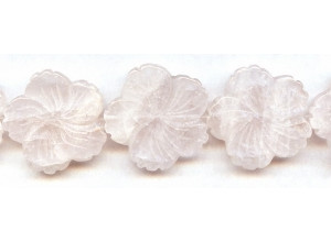 Rose Quartz 30mm Flower