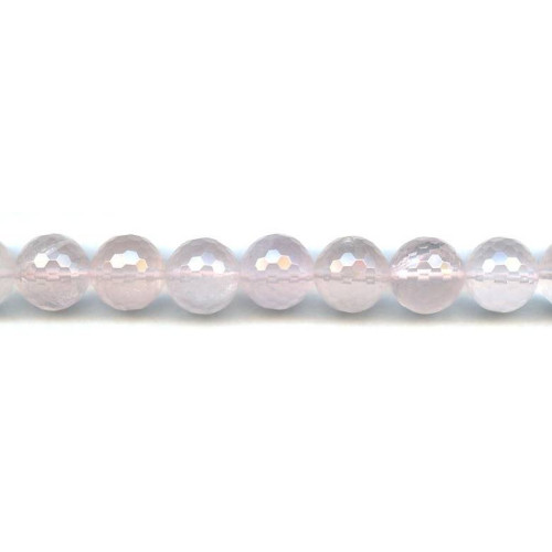 198-1838 Rose Quartz <br>14mm Faceted Round