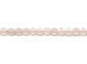 Rose Quartz 8mm Faceted Coin