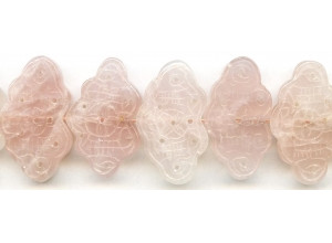 Rose Quartz 20x37 Carved