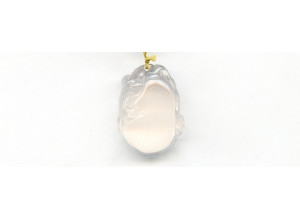 Rose Quartz 31x23 Carved Pendant