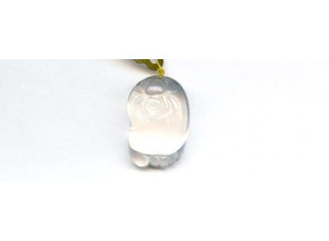 Rose Quartz 26x18 Carved Pendant