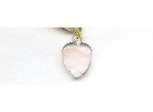 Rose Quartz 27x19 Carved Pendant