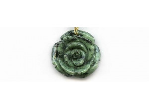 Ruby Zoisite 32mm Pendant